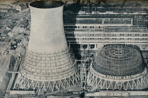 Elkraftverk i Water Orton, Hams Hall, nära Birmingham, 1928 av Unbekannt