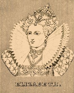Elizabeth, 1533-1603, 1830. av Unbekannt