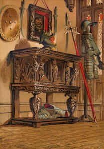 Elizabethansk skänk eller domstolskåp, c1845, 1864 av Unbekannt