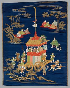 Broderad Fukusa, sent 1800-tal-tidigt 1900-tal. av Unbekannt