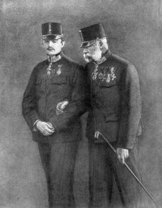 Kejsar Franz Josef I av Österrike och ärkehertig Karl Habsburg, 1926 av Unbekannt