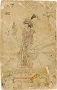 Kejsar Jahangir håller en klot, tidigt 1700-tal. av Unbekannt