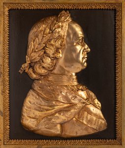 Kejsar Peter I den store basrelief, 1800-talet. av Unbekannt