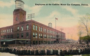 Anställda på Cadillac Motor Car Company, Detroit, c1930-talet. av Unbekannt