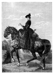 Kejsarinnan Eugenie de Montijo 1826-1920 av Unbekannt