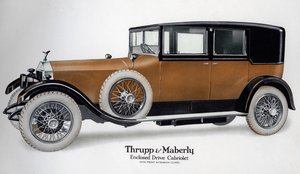 Kapslad drev Rolls-Royce cabriolet med förlängning stängd, c1910-1929 av Unbekannt
