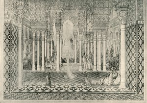 Ingången till Lions Court, 1800-talet, 1907. av Unbekannt