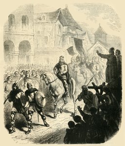 Charles Martels intåg i Paris, efter att ha besegrat saracenerna, 732AD,1890. av Unbekannt