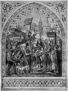 Ludvig XI av Frankrikes intåg i Troyes, 1462 1882-1884 av Unbekannt