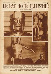 Eric, den första brittiska roboten på utställningen av Society of Model Engineers i London, 1928. av Unbekannt