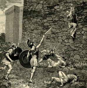Marius den yngres flykt i Praeneste, 1890. av Unbekannt