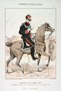 Generalstab för nationalgardet, belägringen av Paris, fransk-preussiska kriget, 1870-1871. av Unbekannt
