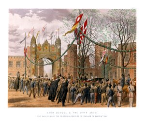 Eton School & The Boys Arch, 1800-talet av Unbekannt