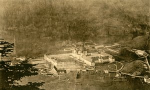 Ettal Abbey från nordsluttningen, Bayern, Tyskland, c1922. av Unbekannt