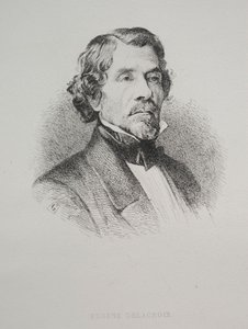 Eugene Delacroix, 1800-talet. av Unbekannt
