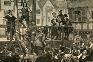 Avrättning av Tomkins och Challoner, 1897. av Unbekannt