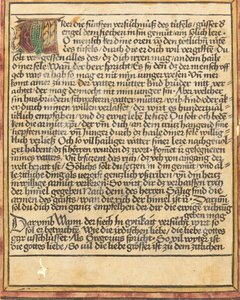 Uppmaning mot girighet, ca. 14701475. av Unbekannt