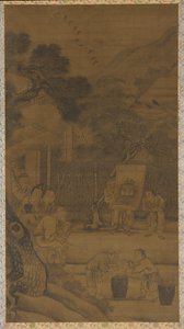 Utdriva demoner från huset, Mingdynastin, 1500-talet. av Unbekannt
