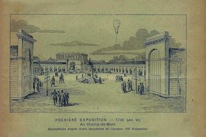 Utställning av produkter från fransk industri, Paris, 1798 Från Bon Marché, 1900. av Unbekannt