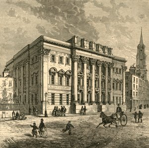 Exteriör av Goldsmiths Hall, 1897. av Unbekannt