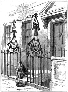 Brandsläckare på Berkeley Square, London, 1891 av Unbekannt