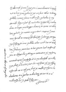 Faksimil av ett brev, daterat den 10 augusti 1623, 1904 av Unbekannt
