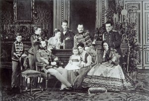 Familjeporträtt av tsar Alexander II av Ryssland, 1860-talet av Unbekannt