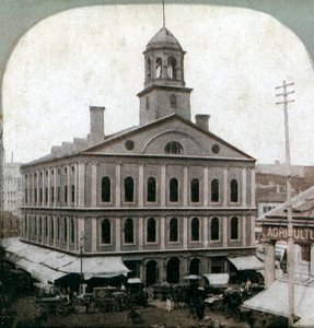 Faneuil Hall, Boston, Massachusetts, USA, sent 1800-tal av Unbekannt