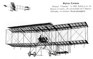 Farman biplan, 1900-talet av Unbekannt