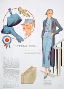 Modeillustration, 1935 av Unbekannt