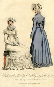 Fashionabla morgon- och promenadklänningar från september 1823 av Unbekannt