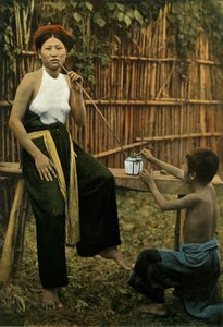 Femme Fumant De LOpium, Kvinna som röker opium, 1900. av Unbekannt