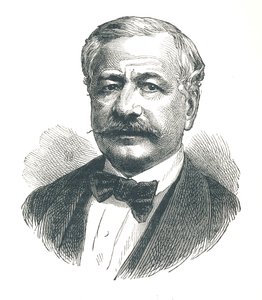 Ferdinand de Lesseps, fransk diplomat och senare utvecklare av Suezkanalen, 1893. av Unbekannt