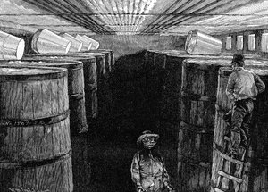 Jäskällare i ett amerikanskt bryggeri, 1885 av Unbekannt