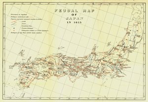 Feodalkarta över Japan 1615, 1903. av Unbekannt