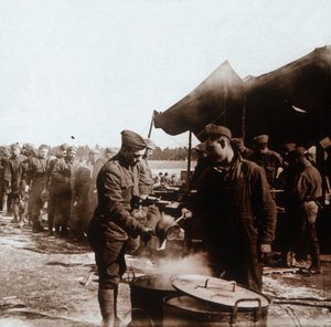 Fältkök i amerikanskt läger, Melette, Frankrike, c1914-c1918. av Unbekannt
