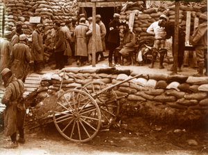 Första hjälpen-post, Ablain-Saint-Nazaire, norra Frankrike, c1914-c1918 av Unbekannt