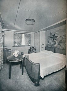First Class Cabin de Luxe ombord på Victoria, 1931 av Unbekannt