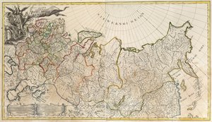 Första allmänna kartan över det ryska imperiet, 1745 av Unbekannt