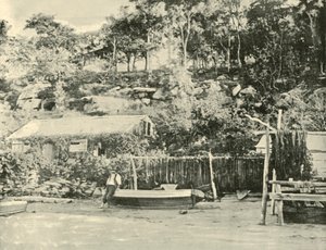 Fishermans Hut, Como., 1901. av Unbekannt
