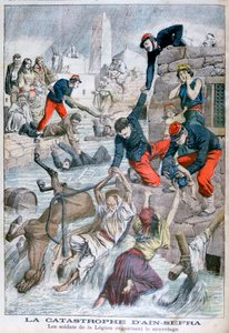 Översvämning vid Ain Sefra, Algeriet, 1904 av Unbekannt