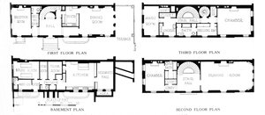 Planritningar, fru WK Vanderbilts hus, New York City, 1924 av Unbekannt