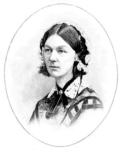 Florence Nightingale 1820-1910, brittisk sjuksköterska av Unbekannt