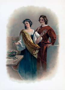 Florizel och Perdita, 1891 av Unbekannt