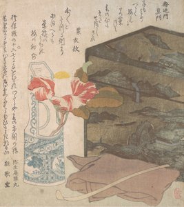 Blomvas och lacklåda, 1700-1800-tal. av Unbekannt