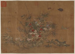 Blommor och insekter, Mingdynastin, 1400-talet. av Unbekannt
