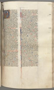 Fol. 233r, Psalm 109, historisk initial D, Gud Fadern och Sonen..., ca. 1275-1300. av Unbekannt