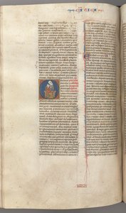 Fol. 249v, Song of Songs, historik initial O, the Virgin and Child, ca. 1275-1300. av Unbekannt
