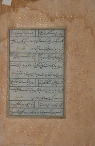 Folio från ett manuskript av Mir Ali Shir Nava