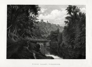 Forge Valley, Yorkshire, 1896 av Unbekannt